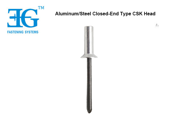 Aluminum/Steel Closed-End Type CSK Head