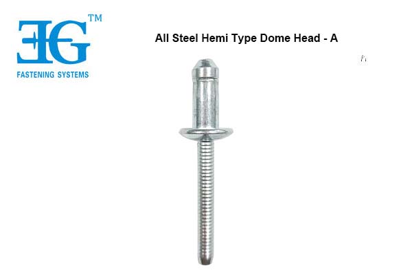 All Steel E-Hemi Type Dome Head - A