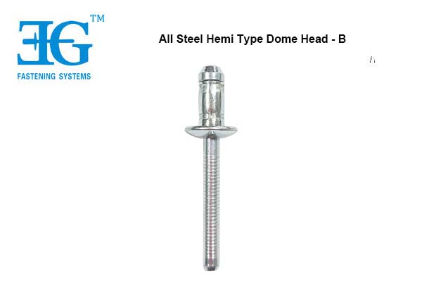 All Steel E-Hemi Type Dome Head - B