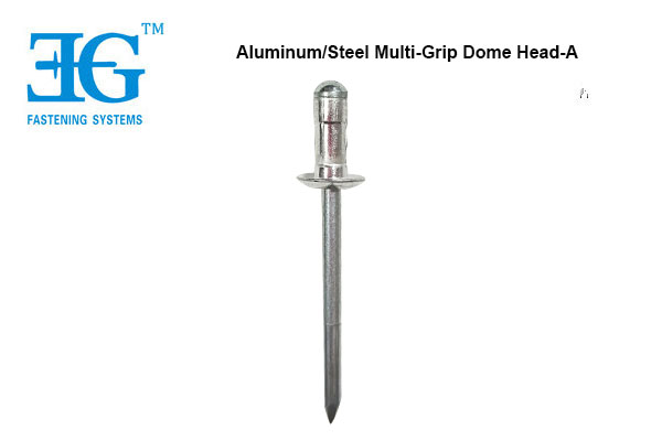 Aluminum/Steel Multi-Grip Dome Head - A