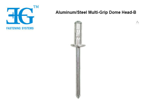 Aluminum/Steel Multi-Grip Dome Head - B