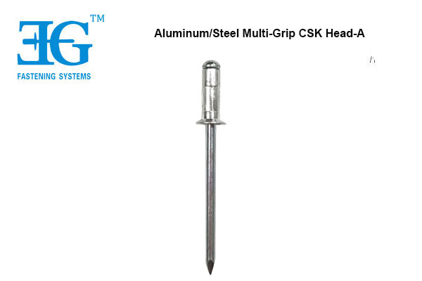 Aluminum/Steel Multi-Grip CSK Head - A